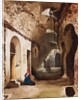Woman praying at vaulted shrine in the amphitheatre of Pozzuoli, with additions by Princess Maria Annunziata di Borbone by Giacinto Gigante