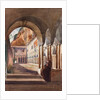 Cloisters at Amalfi, with additions by Prince Luigi Maria di Borbone, 1855 by Giacinto Gigante