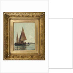 Venetian barge on the lagoon by E. Aubrey Hunt