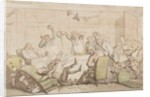 Dr Syntax has an accident at the Club by Thomas Rowlandson