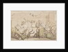 Dr Syntax has an accident at the Club by Thomas Rowlandson