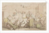 Dr Syntax has an accident at the Club by Thomas Rowlandson