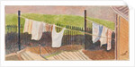 Rounton Road washing lines, c.1930 by Henry Silk
