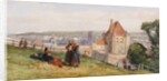 View over Dieppe from the cliffs above the Chateau, c.1865 by John Absolon