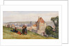 View over Dieppe from the cliffs above the Chateau, c.1865 by John Absolon
