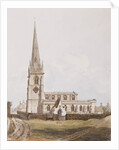 Middleton Cheney, South view of the Church, c.1820 by English School