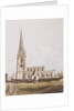 Middleton Cheney, South view of the Church, c.1820 by English School