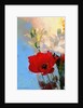 Poppy on blue, 2014 by AlyZen Moonshadow