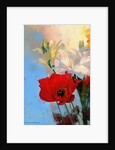Poppy on blue, 2014 by AlyZen Moonshadow