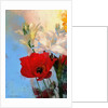 Poppy on blue, 2014 by AlyZen Moonshadow
