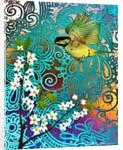 Bird with Cherry Blossoms, 2014 by AlyZen Moonshadow