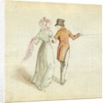 A couple strolling, c.1825 by English School