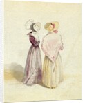 Two women in bonnets, c.1825 by English School