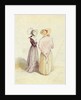 Two women in bonnets, c.1825 by English School