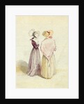 Two women in bonnets, c.1825 by English School
