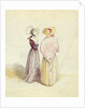 Two women in bonnets, c.1825 by English School