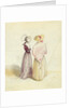Two women in bonnets, c.1825 by English School
