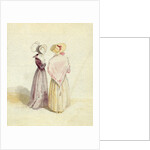 Two women in bonnets, c.1825 by English School