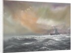 Bismarck signals Prinz Eugen 0959hrs 24/051941, 2007 by Vincent Alexander Booth