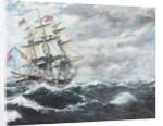 USS Constitution heads for HM Frigate Guerriere 19/08/1812, 2003 by Vincent Alexander Booth