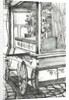 Cart outside Cheers Bar Boston USA, 2003 by Vincent Alexander Booth