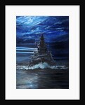IJN Hiei and Akatsuki light up USS Atlanta, Guadalcanal 1942, 2018 by Vincent Alexander Booth