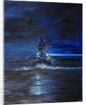 Kirishima with Atago light up USS South Dakota Guadalcanal 1942, 2018 by Vincent Alexander Booth