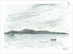 View across water from Jura, 2005 by Vincent Alexander Booth