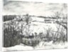 Snow over land at Osmotherley, 1997 by Vincent Alexander Booth
