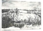 Snow over land at Osmotherley, 1997 by Vincent Alexander Booth