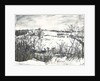 Snow over land at Osmotherley, 1997 by Vincent Alexander Booth