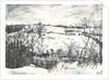 Snow over land at Osmotherley, 1997 by Vincent Alexander Booth