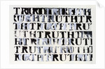 The Truth in Black and White, 2015 by Nancy Moniz Charalambous