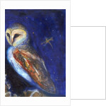 The Owl and the Gold Leaf Dragonfly, 2013 by Nancy Moniz Charalambous