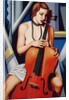 Woman with Cello, 2001 by Catherine Abel