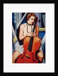 Woman with Cello, 2001 by Catherine Abel