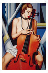 Woman with Cello, 2001 by Catherine Abel