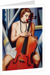 Woman with Cello, 2001 by Catherine Abel