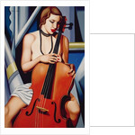 Woman with Cello, 2001 by Catherine Abel