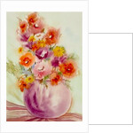 Flowers in a Purple Vase by Neela Pushparaj