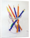 Coloured Pencils in a Jar, 1980 by Alan Byrne