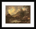Castle Crag Borrowdale by Julius Caesar Ibbetson