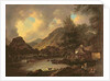 Castle Crag Borrowdale by Julius Caesar Ibbetson