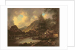Castle Crag Borrowdale by Julius Caesar Ibbetson