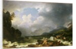 Belle Isle Windermere in a Storm by Philip James de Loutherbourg