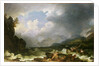 Belle Isle Windermere in a Storm by Philip James de Loutherbourg