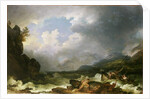 Belle Isle Windermere in a Storm by Philip James de Loutherbourg