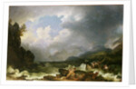Belle Isle Windermere in a Storm by Philip James de Loutherbourg