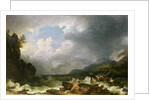 Belle Isle Windermere in a Storm by Philip James de Loutherbourg