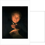 The artist's brother James, holding a candle, 1761 by George Romney